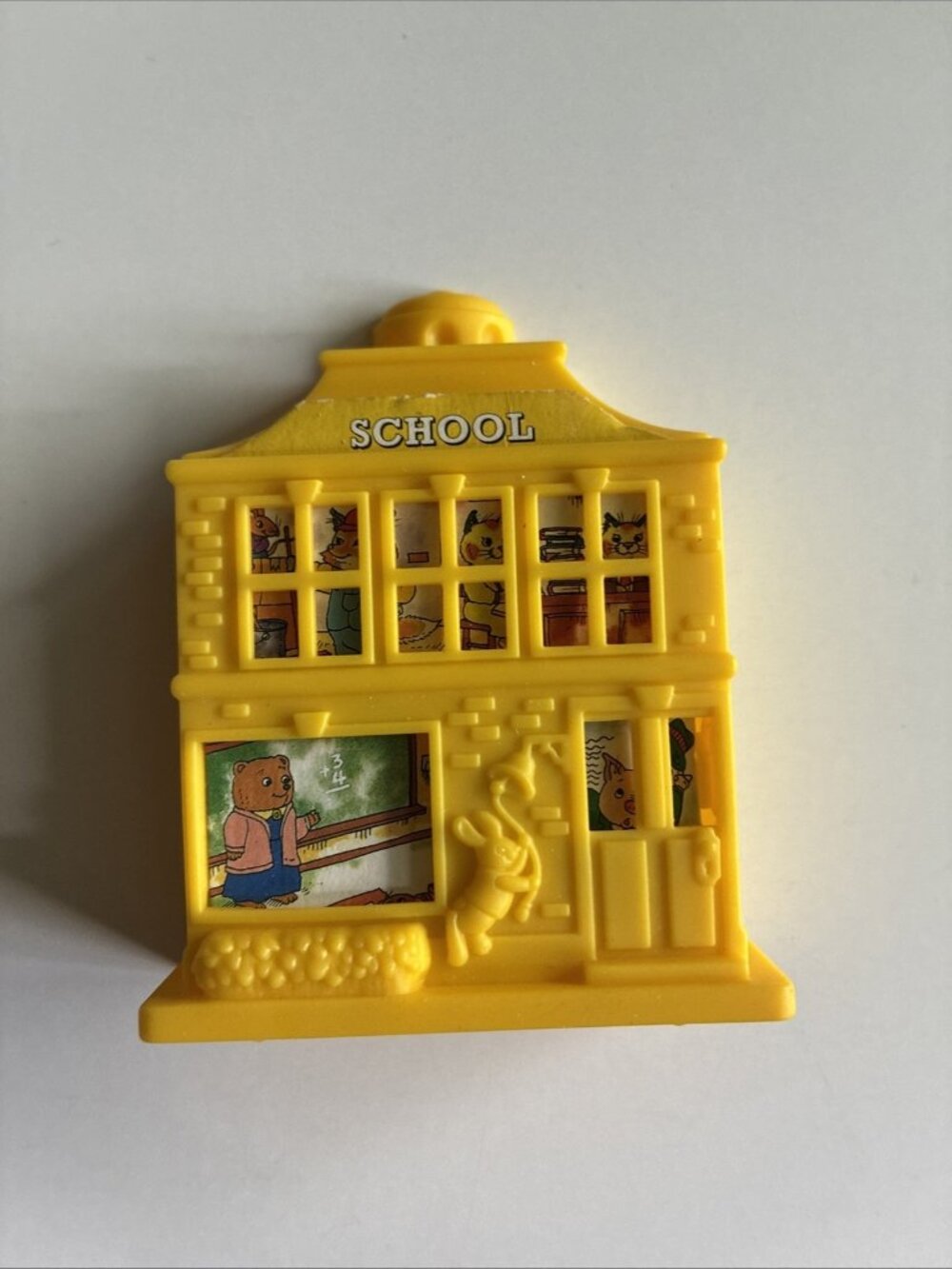 Vintage 1994 Richard Scarry Busytown Schoolhouse McDonalds Toy Premium